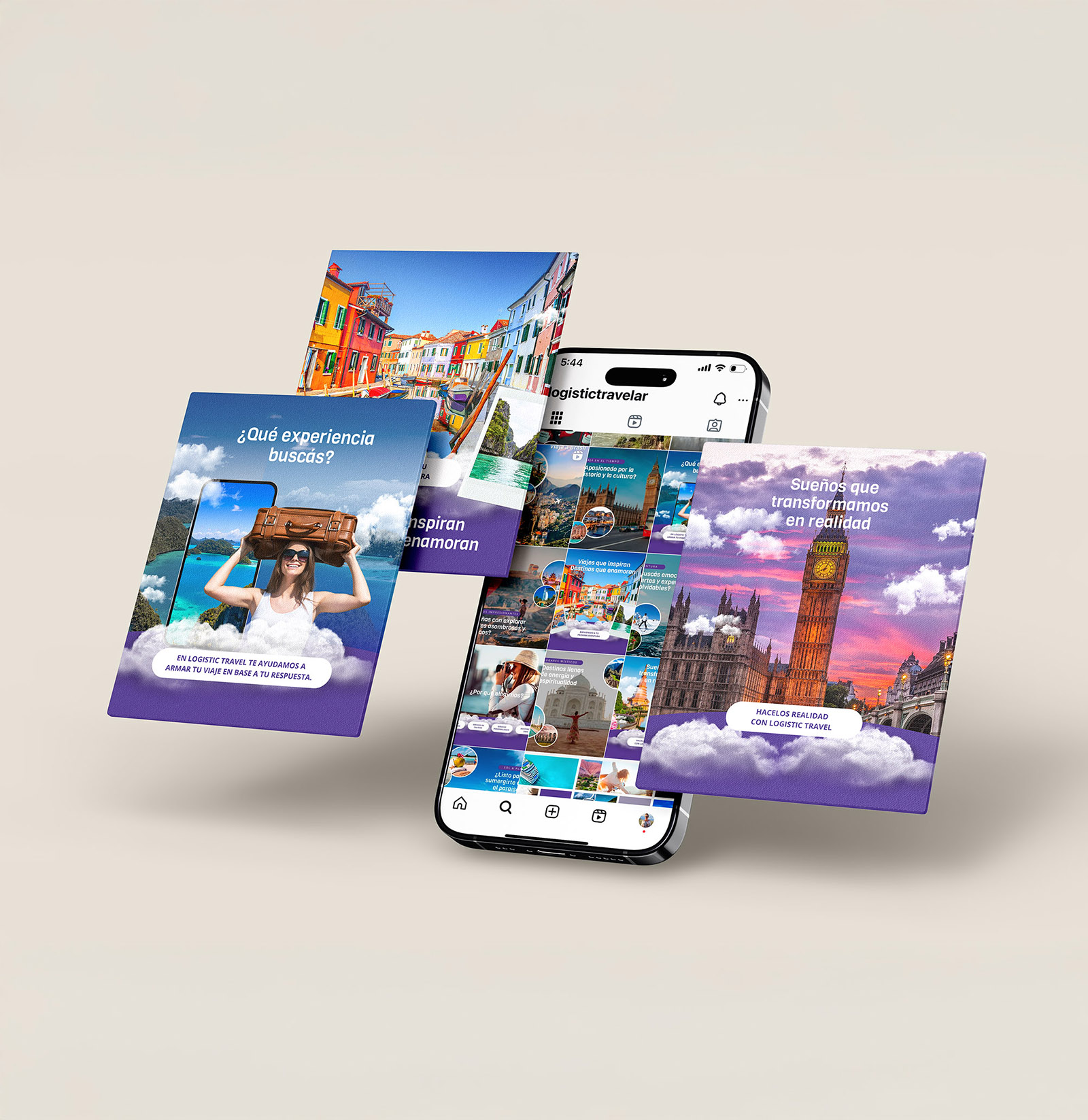 Smartphone And Caroseul Instagram Post Mockup